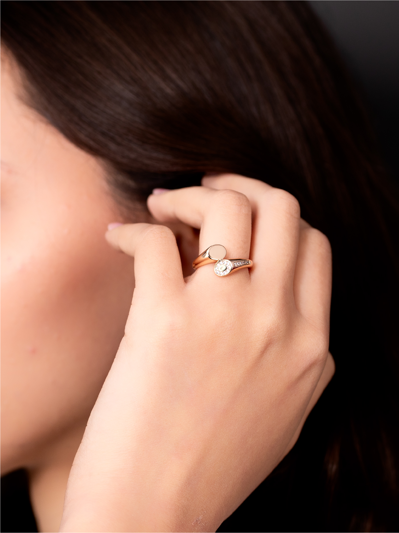 Bague Entrelacés en Zircon