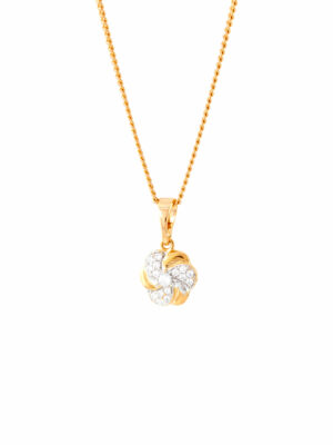Collier Femme Fleur Pétales Zircon