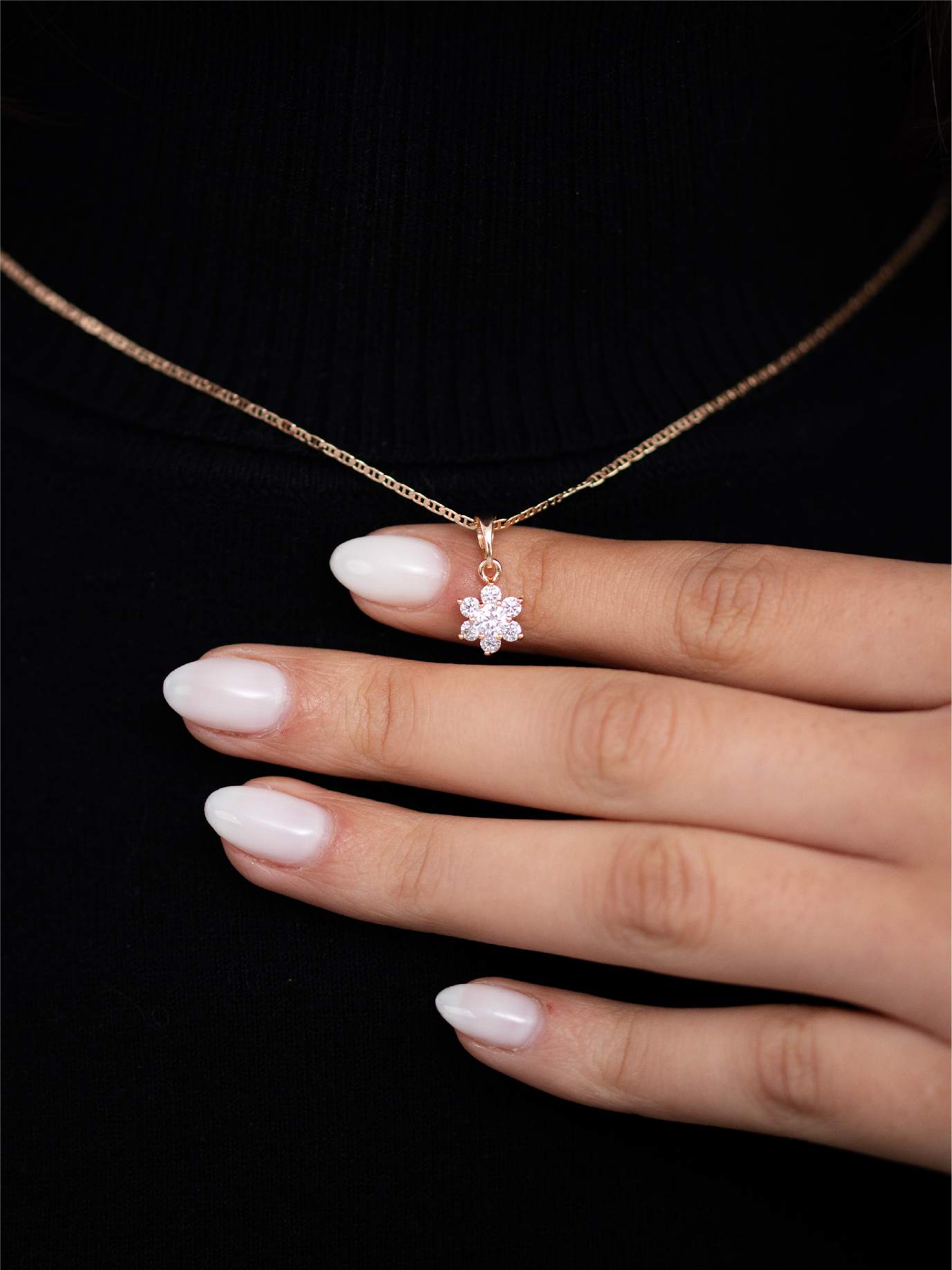 Collier étoile glacée