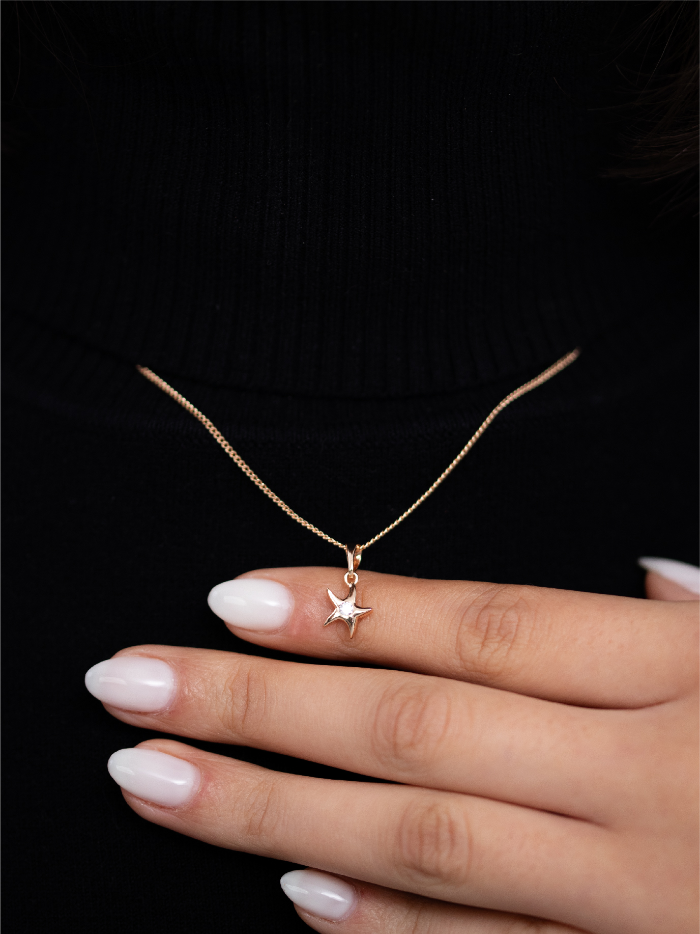 Collier Etoile de Mer avec zircon