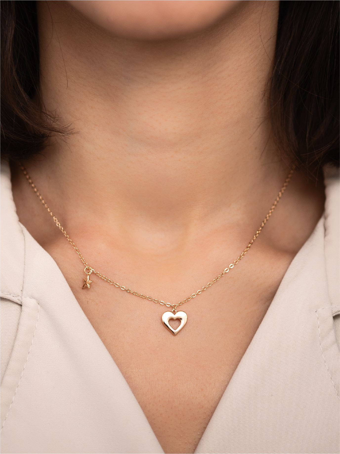 Collier Femme Cœur Étoilé