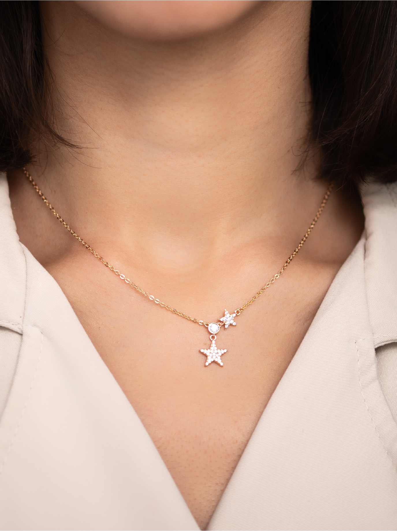 Collier étoile brillante