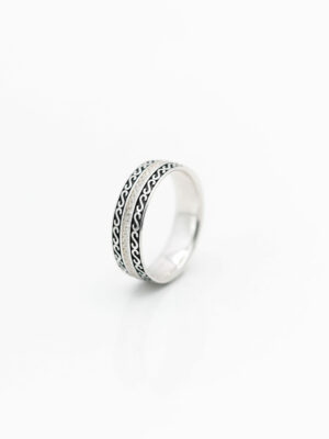 Bague Alliance Homme en Argent 925