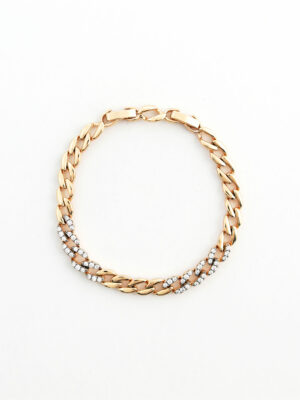 Bracelet Chaîne avec Cristaux - Hypoallergénique