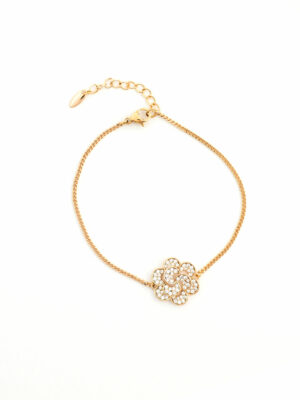 Bracelet Fleur Cristalline - Hypoallergénique