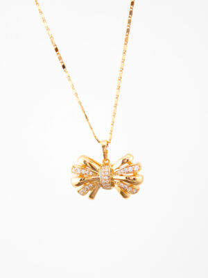 Collier Papillon Doré - Hypoallergénique