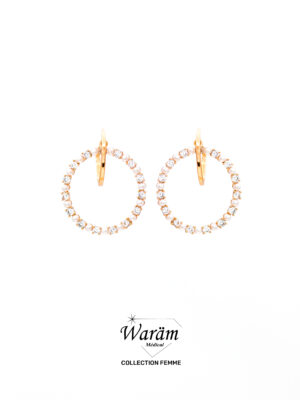 Boucles d’Oreilles Élégance Dorée – Hypoallergéniques