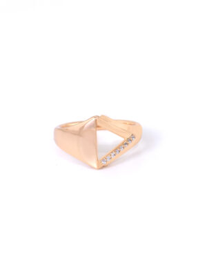 Bague Dorée Triangle Minimaliste