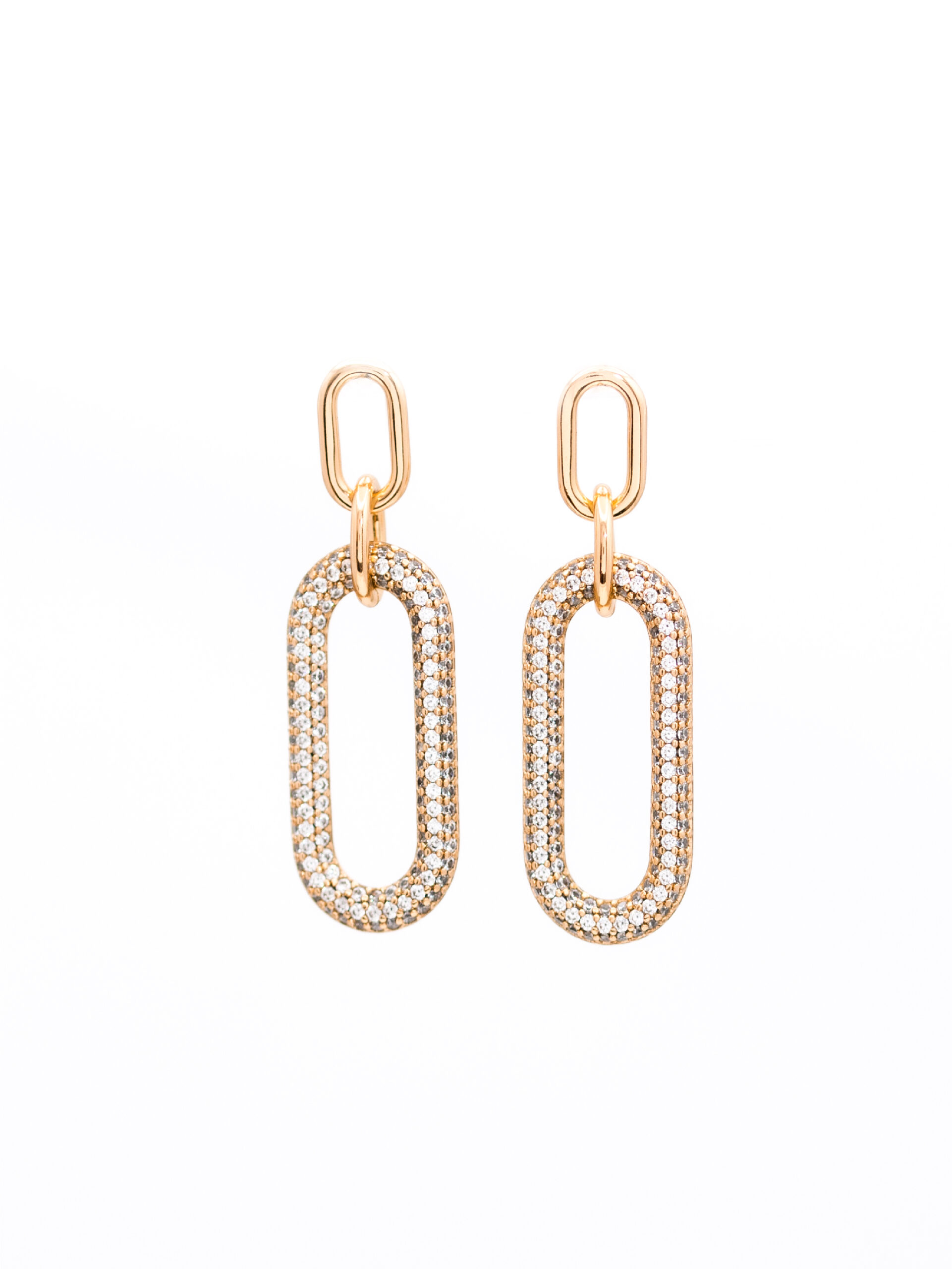 BouS34-18 Boucles d’Oreilles Chic Dorées – Hypoallergéniques