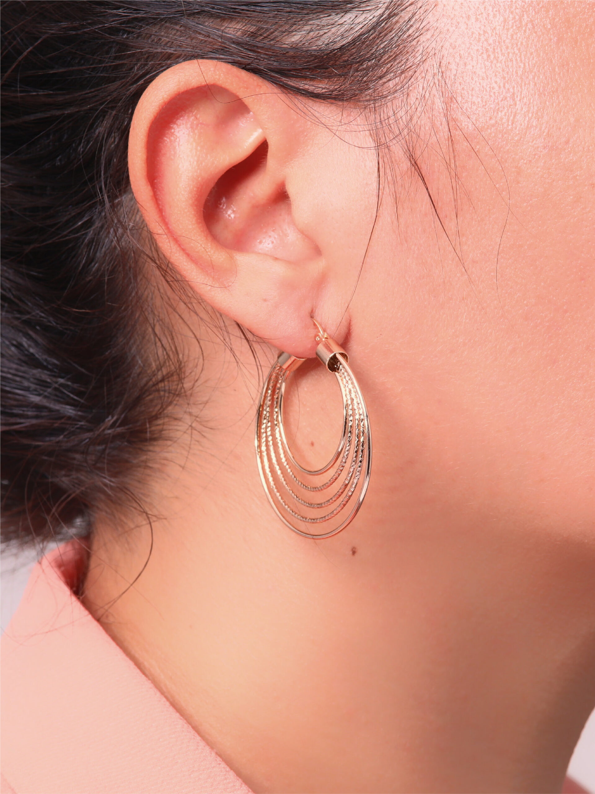 Boucles d’Oreilles Chic Dorées – Hypoallergéniques