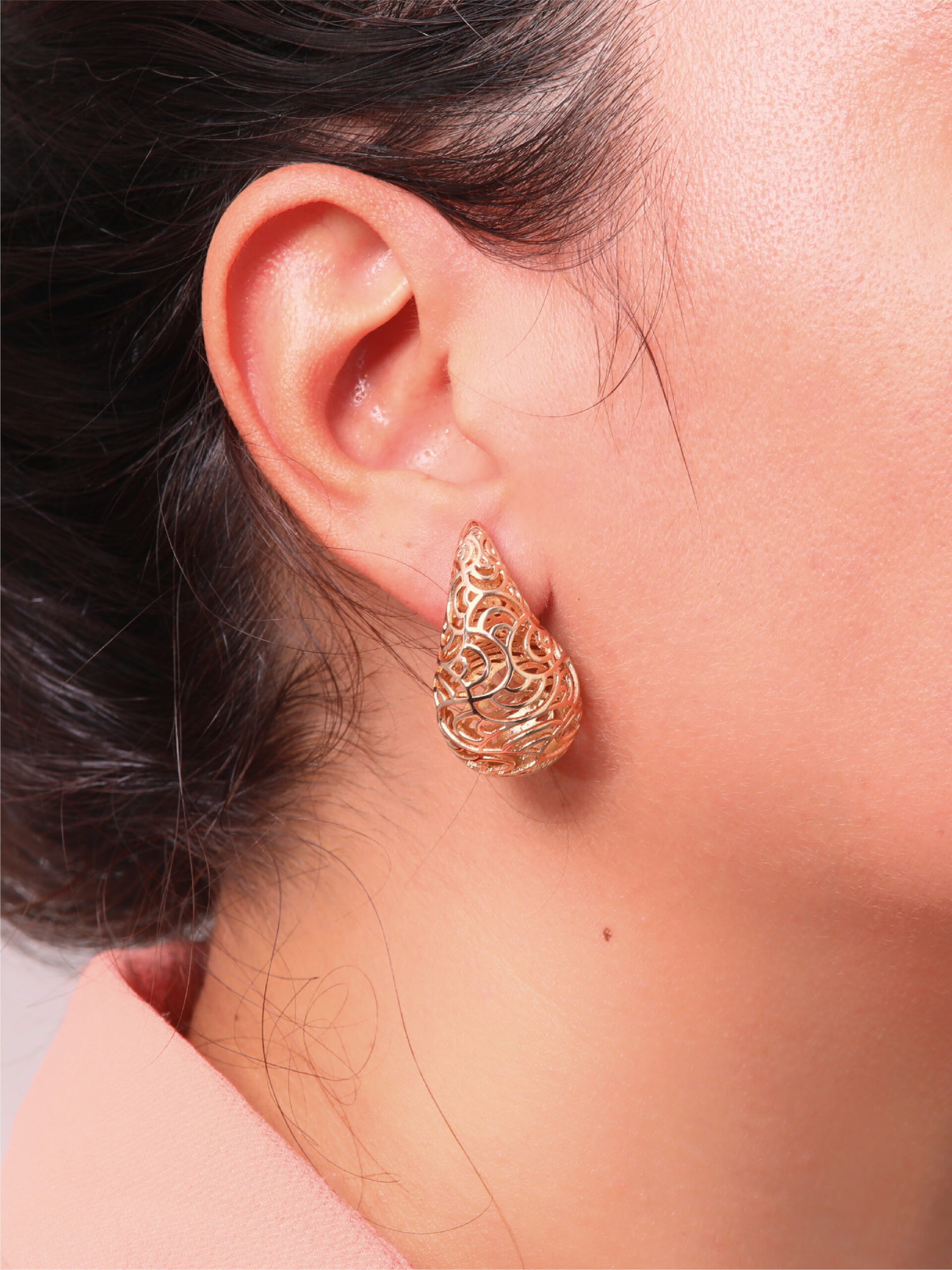 Boucles d’Oreilles Chic Dorées – Hypoallergéniques