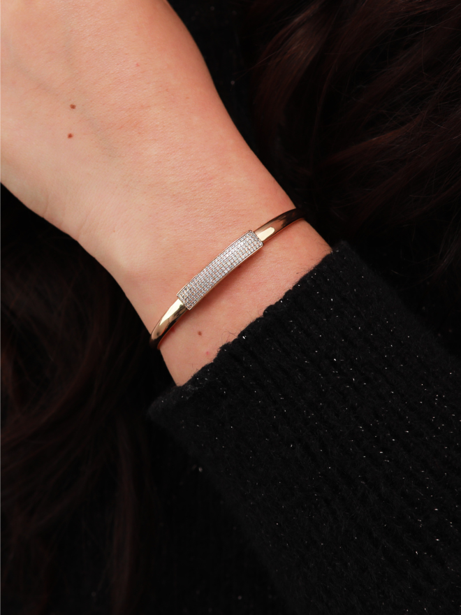 Bracelet Doré Pavé Zircon