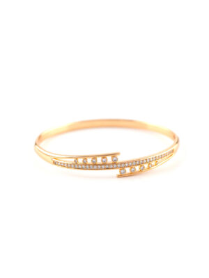 Bracelet Doré Double Ligne Zircon