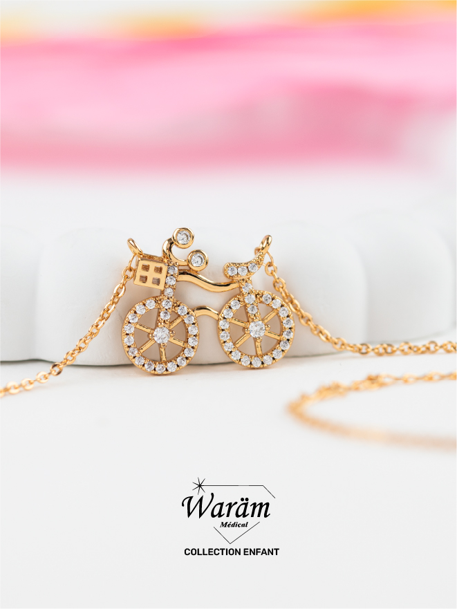 Collier Vélo – Bijou Enfant Élégant