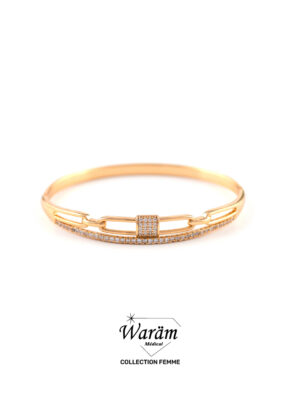 Bracelet Doré Chaîne Zircon