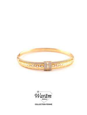 Bracelet Doré Zircon Ajouré