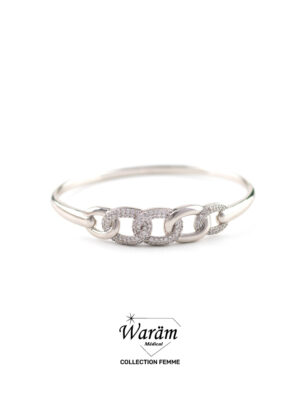 Bracelet Maillons Argent Zircon