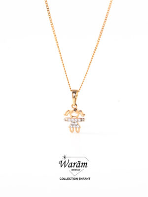 Collier pendentif fille – Bijou Enfant Élégant