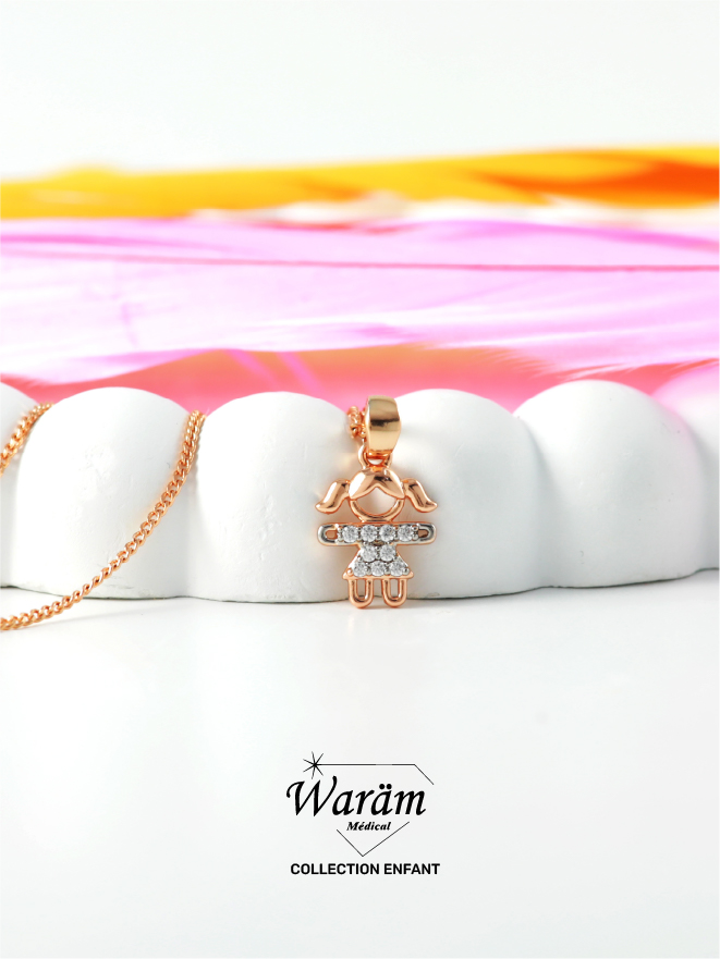 Collier pendentif fille – Bijou Enfant Élégant