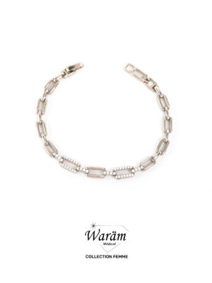 Bracelet Chaîne Maille Rectangulaire Chic