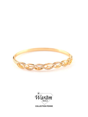 Bracelet Doré Maillons Zircon