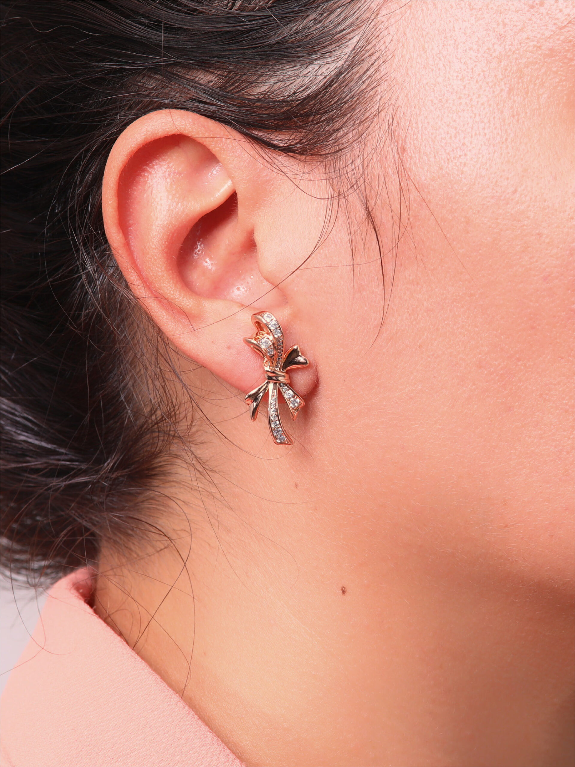 Boucles d'Oreilles Nœud Papillon