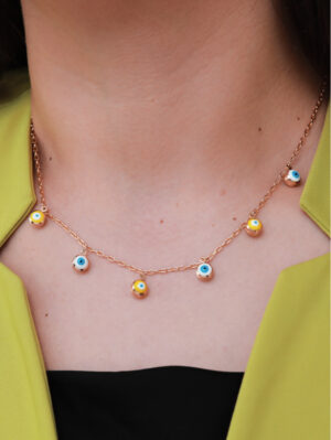 Collier Breloques Œil Protecteur