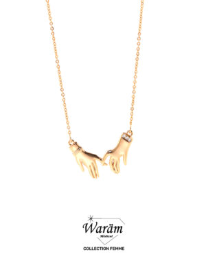 Collier Main Rosé Chic pour Femme