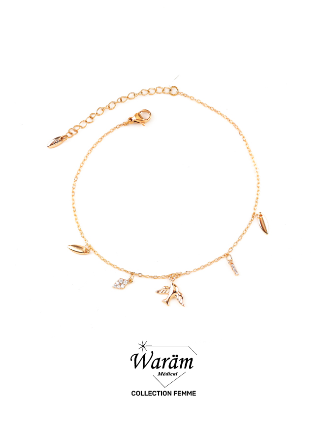 Bracelet de Cheville Femme Hypoallergénique