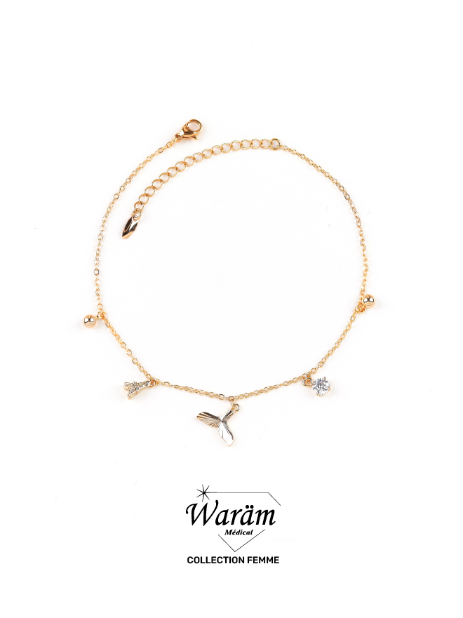 Bracelet de Cheville Femme Hypoallergénique