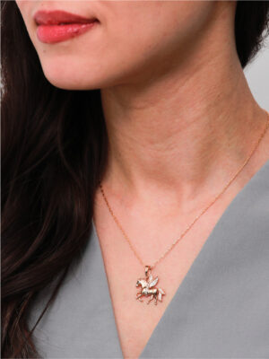 Collier Licorne Ailée Hypoallergénique