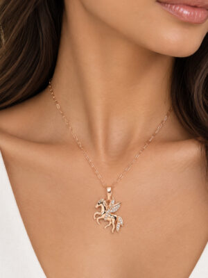 Collier Licorne Ailée