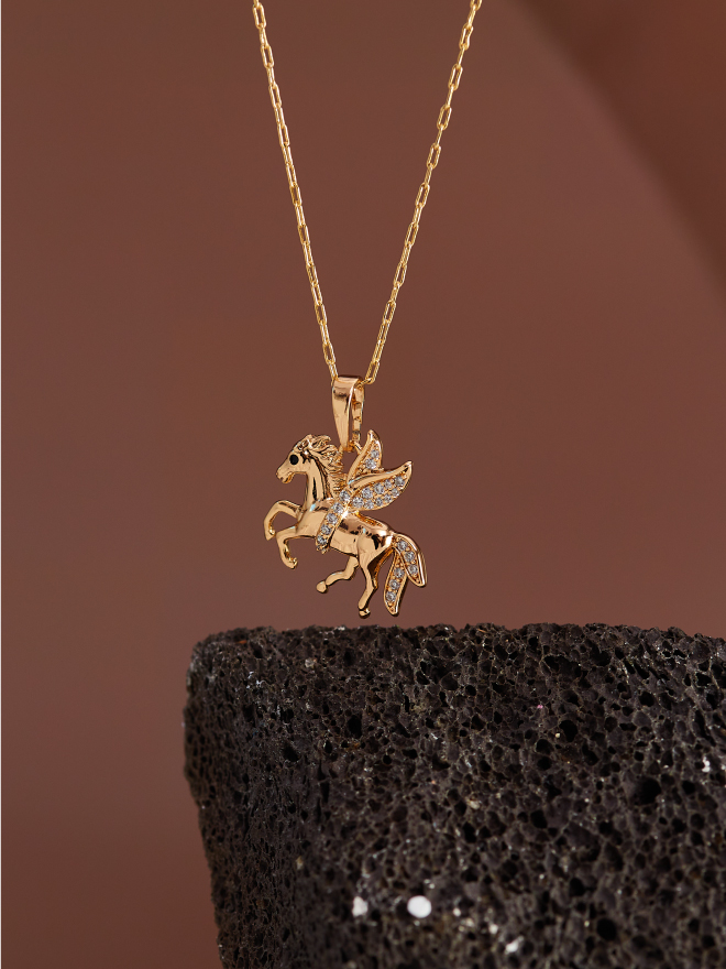 Collier Licorne Ailée Hypoallergénique