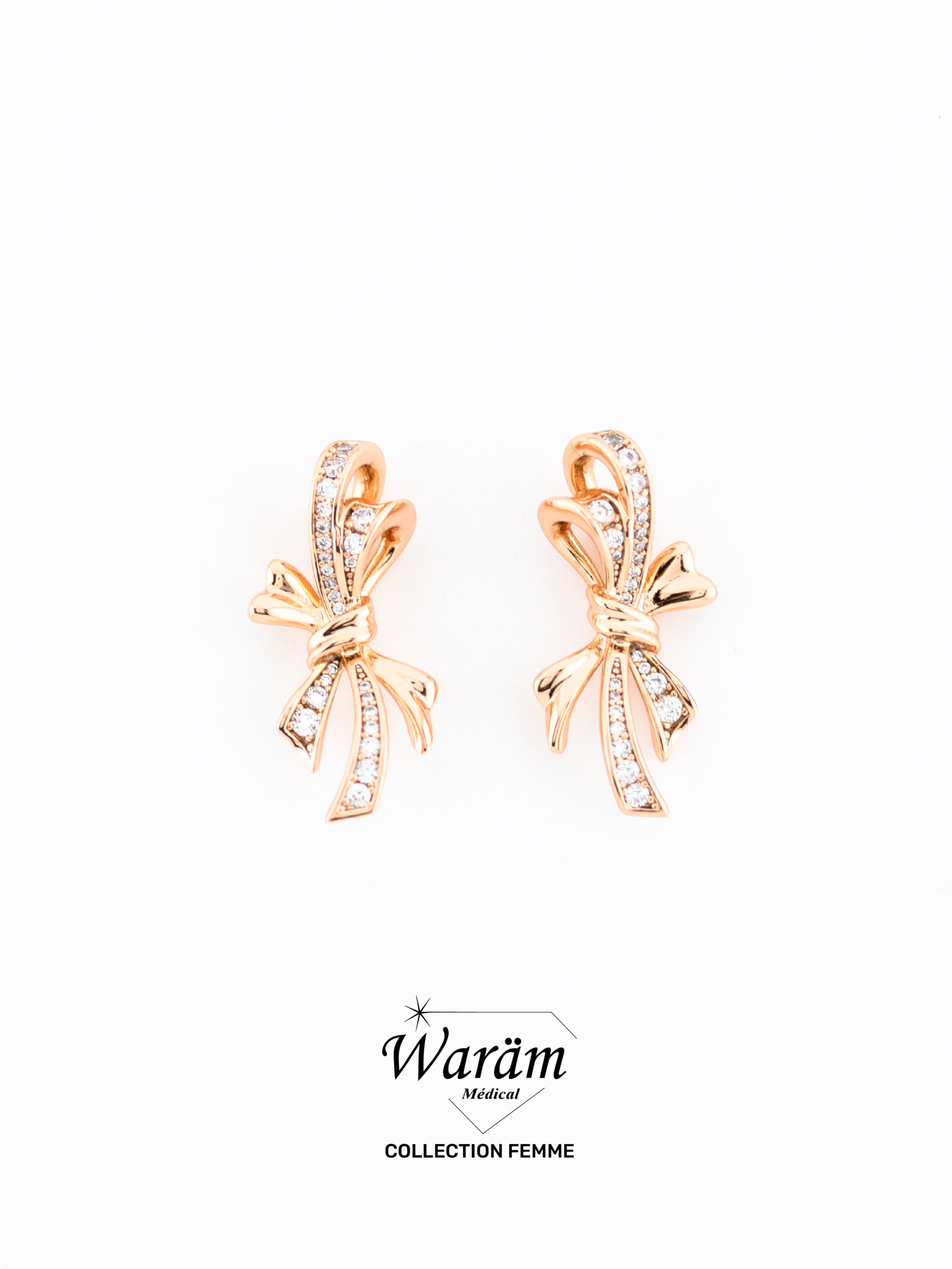 Boucles d'Oreilles Nœud Papillon