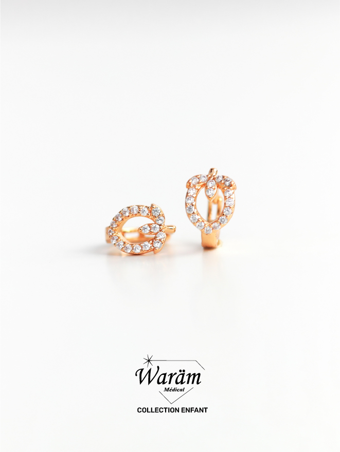 boucles-d-oreilles-enfant-fraise-creoles-zircon Boucles d'oreilles enfant fraise zircon