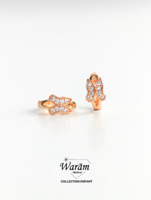 Boucles d'oreilles enfant papillon