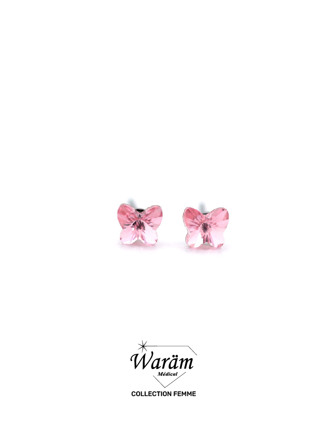 boucles-oreilles-a-vis-femme-rose-clair Boucles d'oreilles à vis femme rose clair