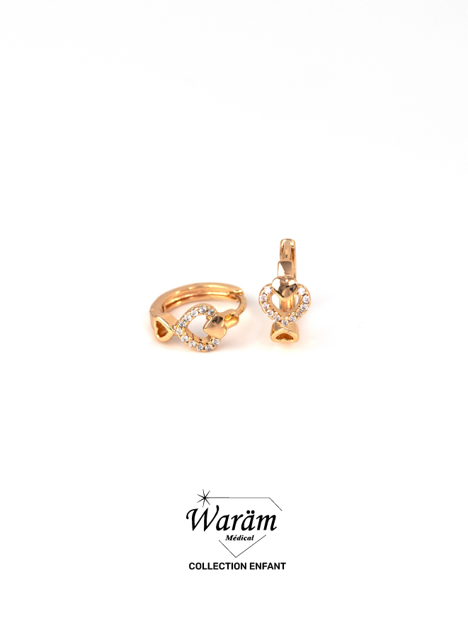boucles-oreilles-enfant-coeur-creoles-zircon Boucles d'oreilles enfant coeur creoles
