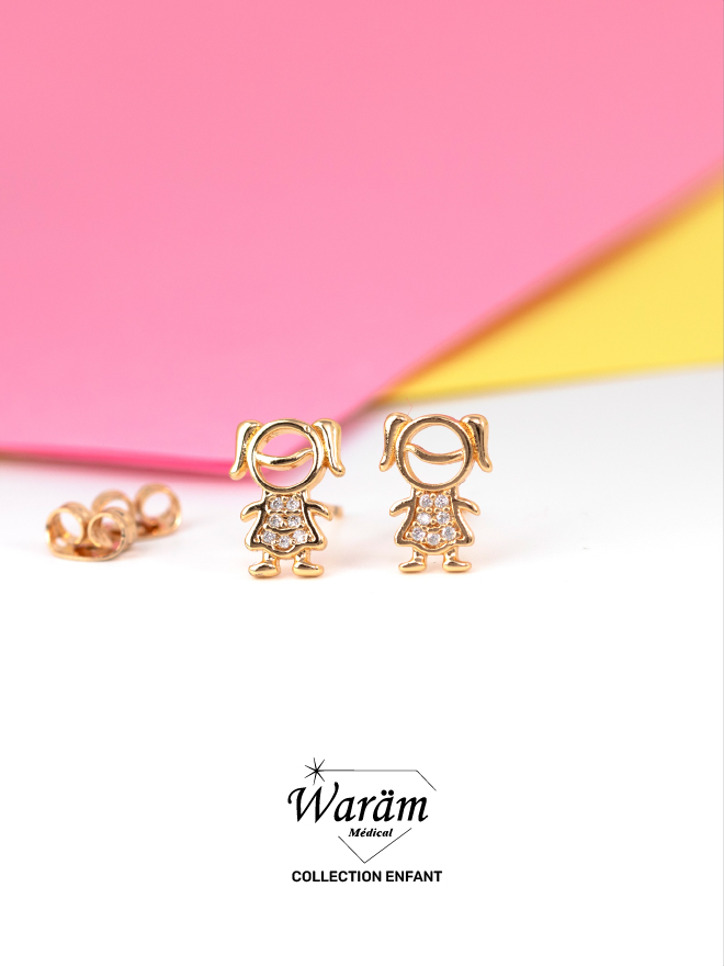 Boucles d'oreilles enfant fille