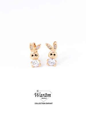 Boucles d'oreilles enfant lapin