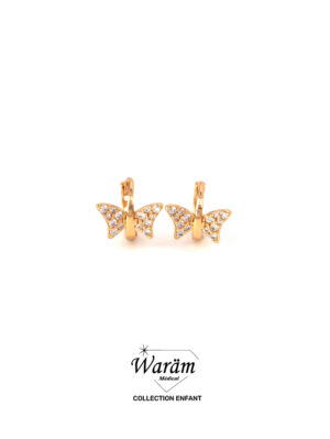 Boucles d'oreilles enfant papillon