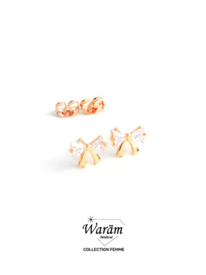 Boucles d'oreilles à vis noeud
